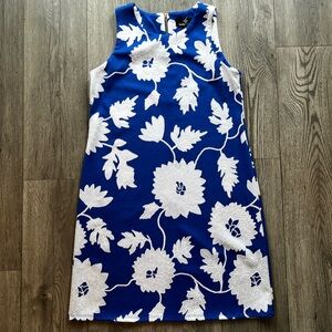 Ronni Nicole Cobalt Blue & White Floral Sleeveless Dress NWT Size 6